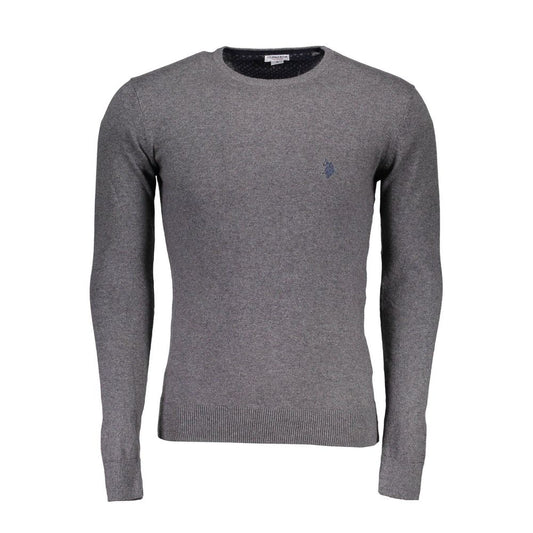 Suéter de algodón gris para hombre