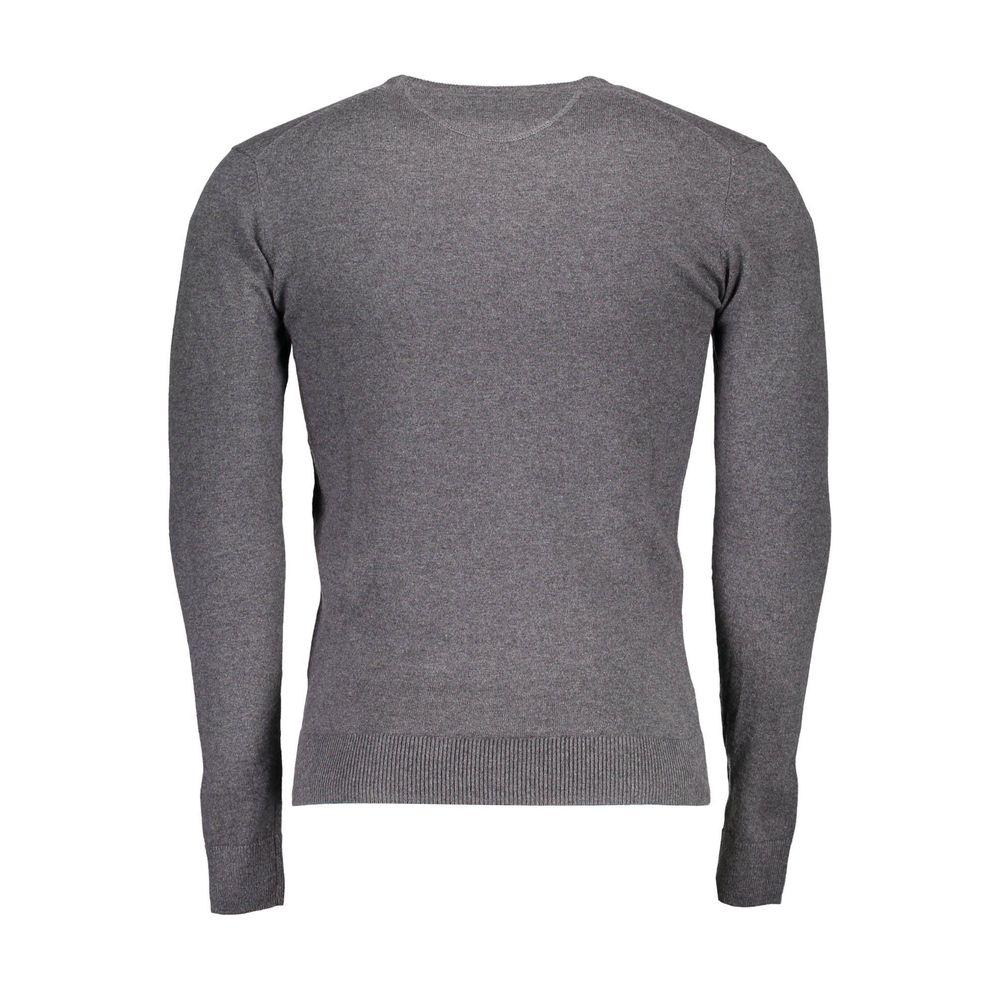 Suéter de algodón gris para hombre