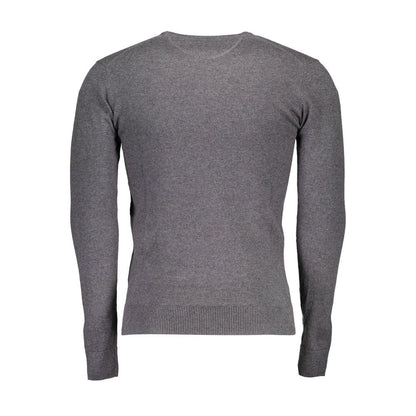 Suéter de algodón gris para hombre