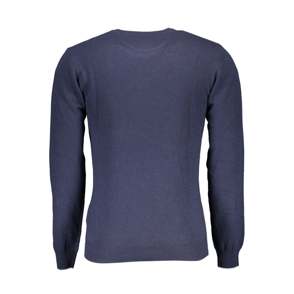 Suéter de lana azul para hombre