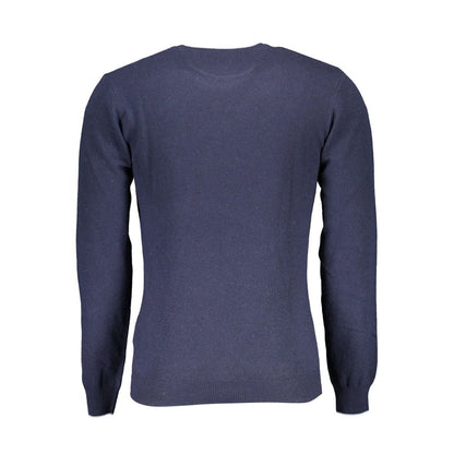 Suéter de lana azul para hombre