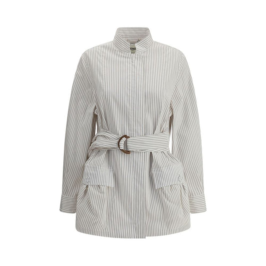 Striped Shirt Jacket