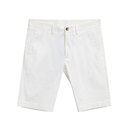 Pantalón corto de algodón blanco