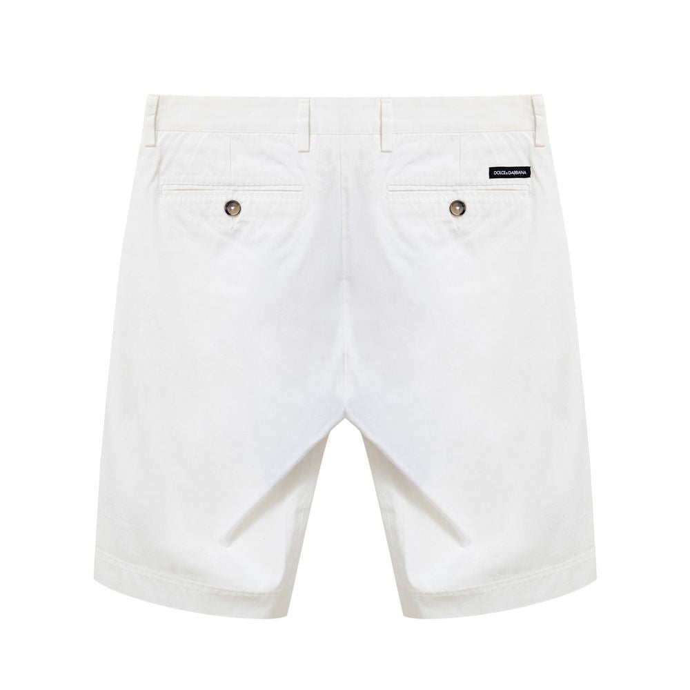 Pantalón corto de algodón blanco