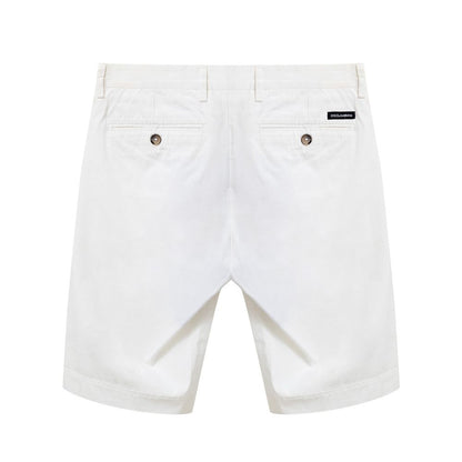 Pantalón corto de algodón blanco