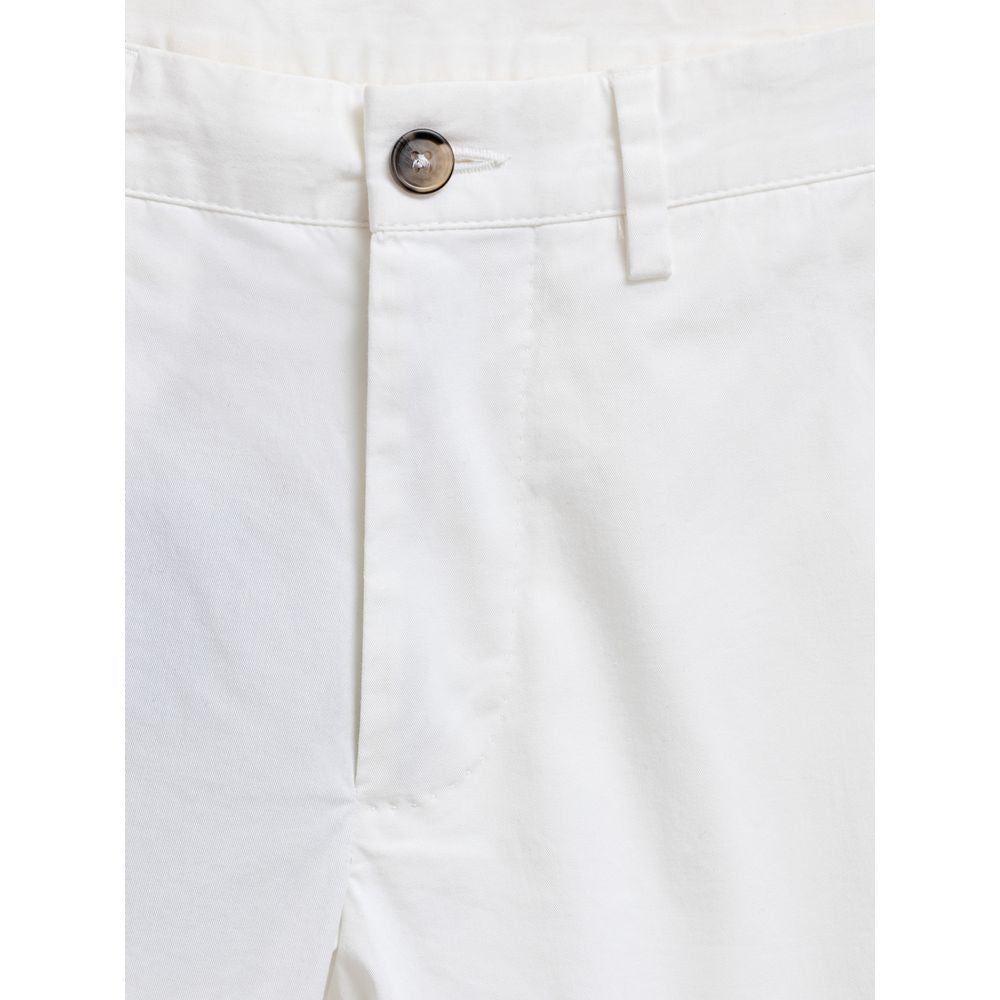 Pantalón corto de algodón blanco