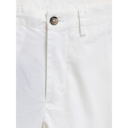 Pantalón corto de algodón blanco