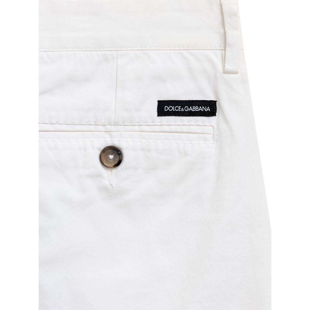 Pantalón corto de algodón blanco