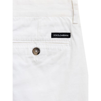 Pantalón corto de algodón blanco