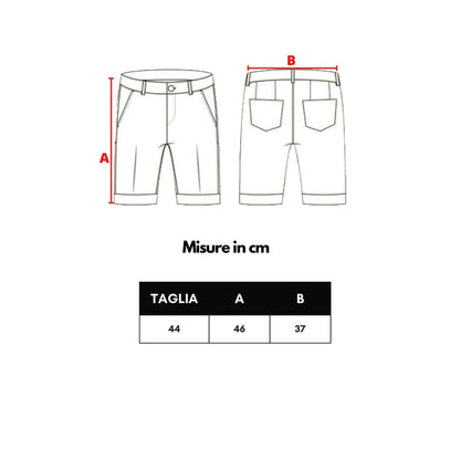 Pantalón corto de algodón blanco