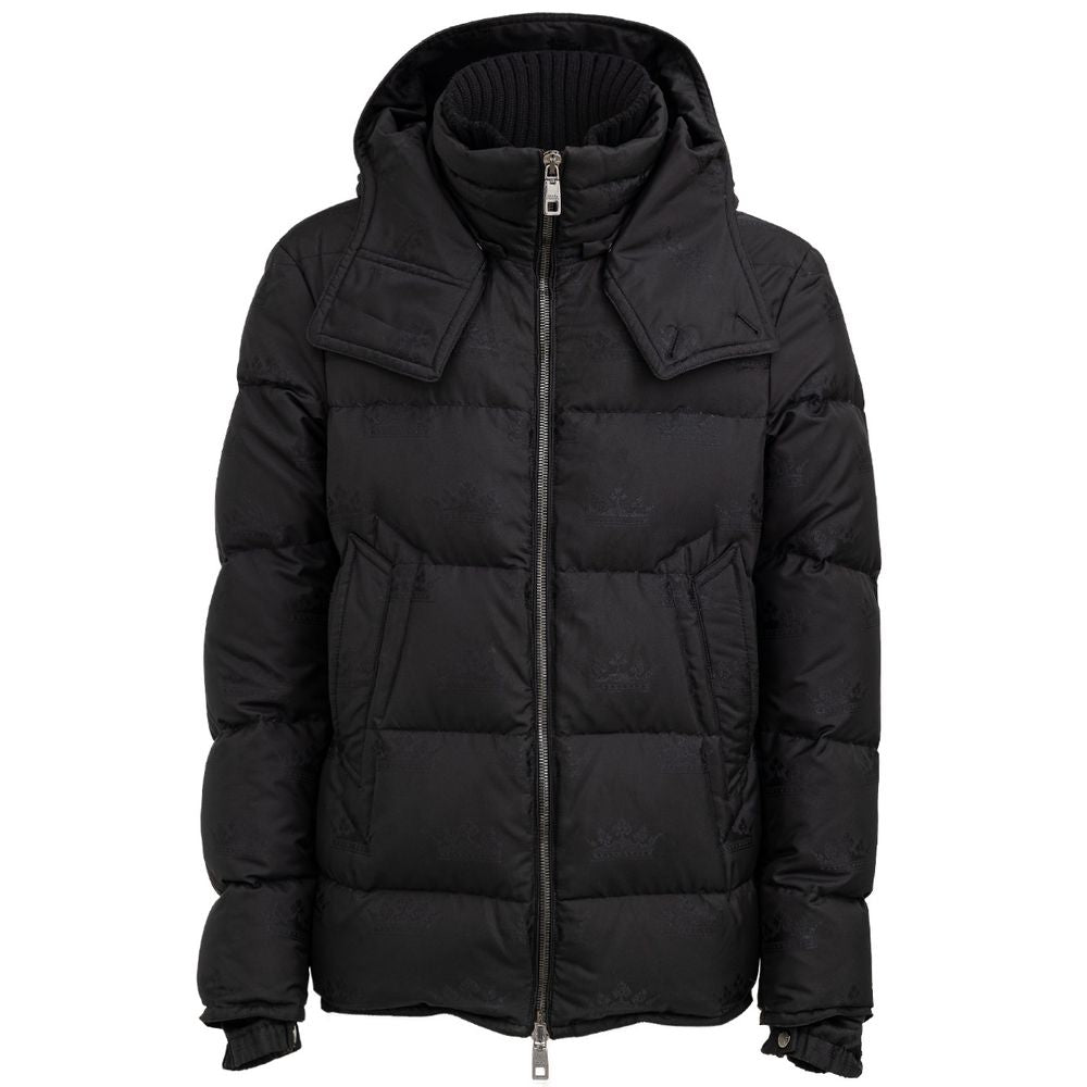 Chaqueta de algodón negra