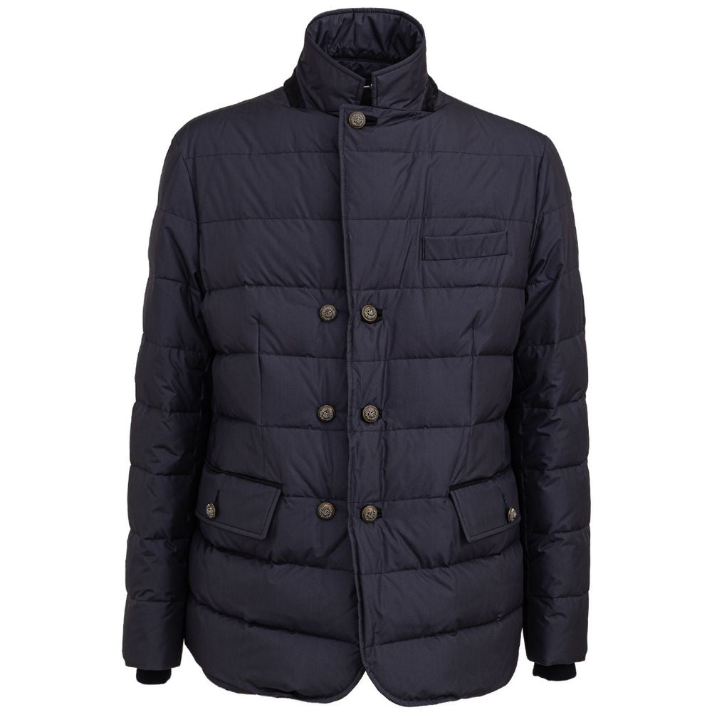 Chaqueta de poliéster azul