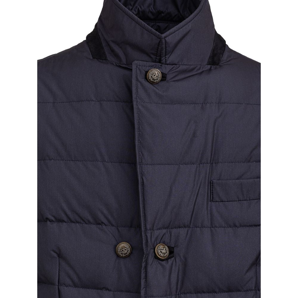 Chaqueta de poliéster azul