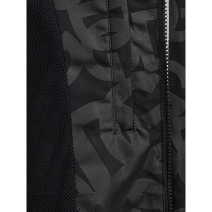 Chaqueta de poliéster negra