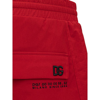 Vaqueros y pantalón de poliamida roja
