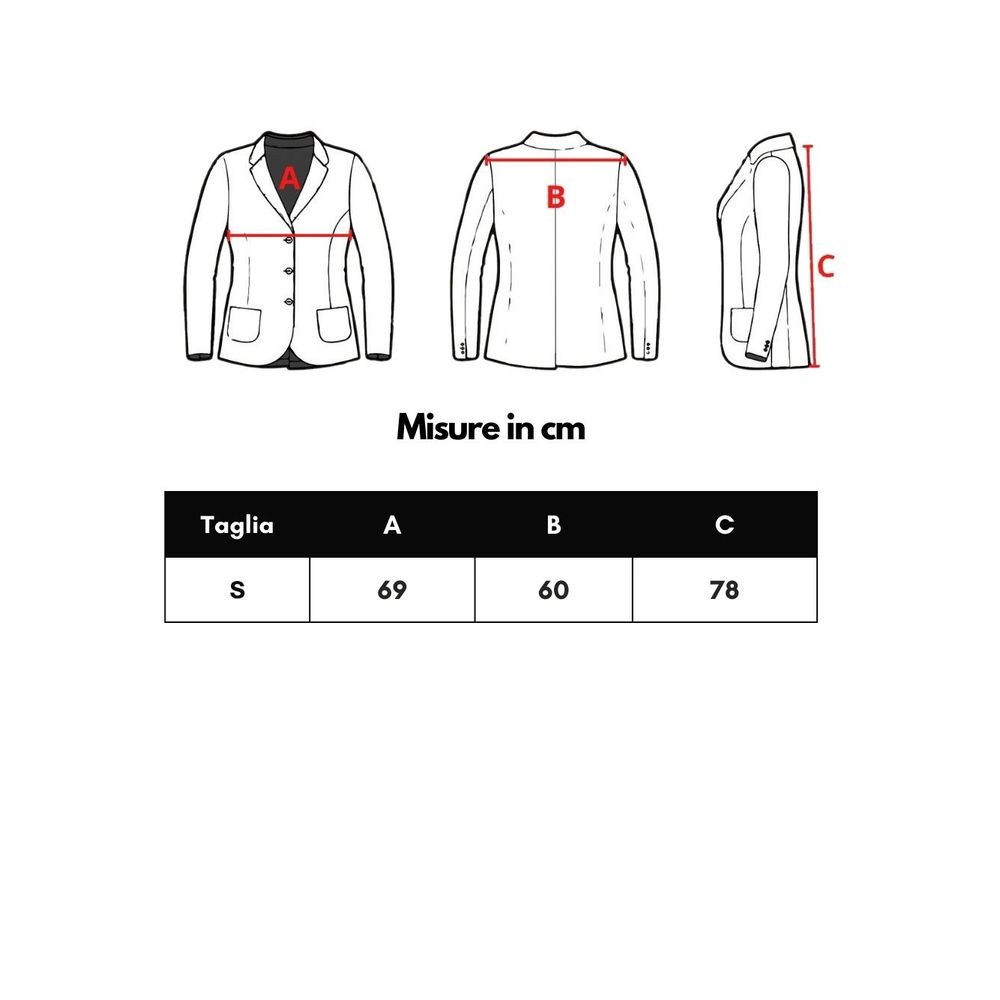 Chaqueta de poliéster negra