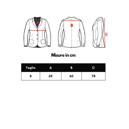Chaqueta de poliéster negra