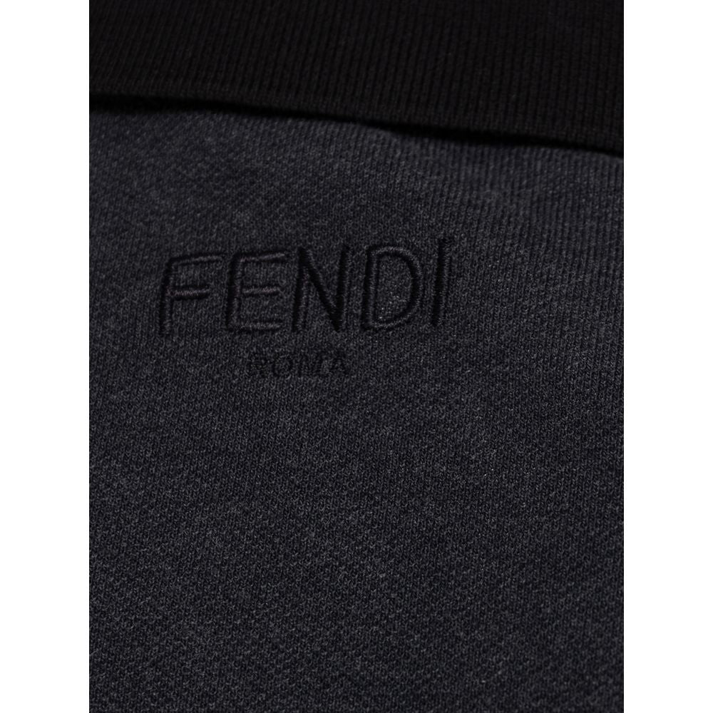 Camisa polo de algodón negra