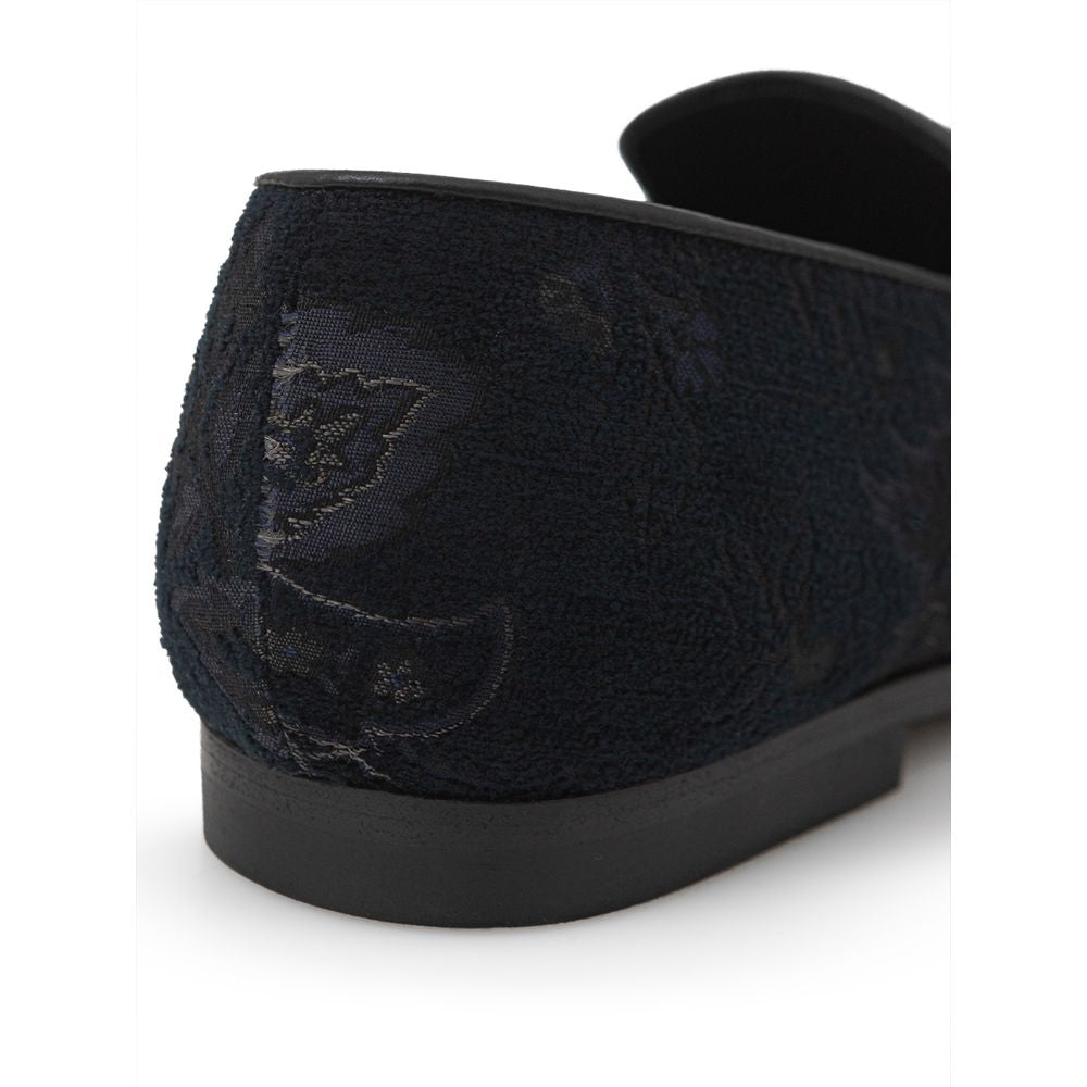 Mocasín de cuero azul