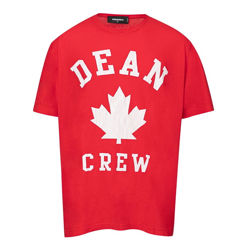 Camiseta roja de algodón