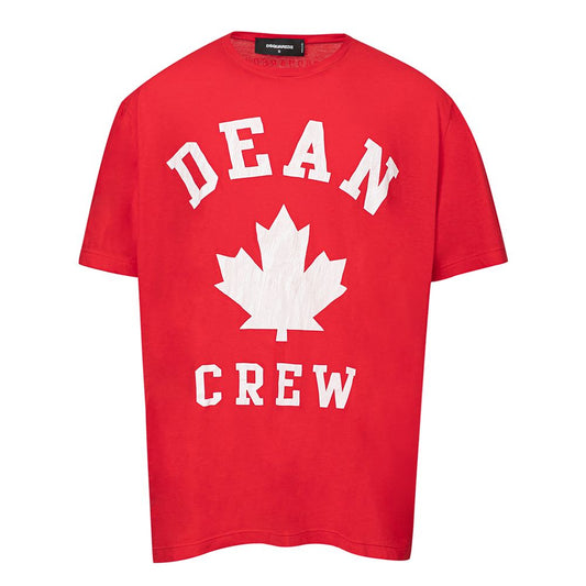 Camiseta roja de algodón