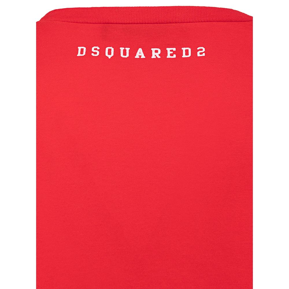 Camiseta roja de algodón
