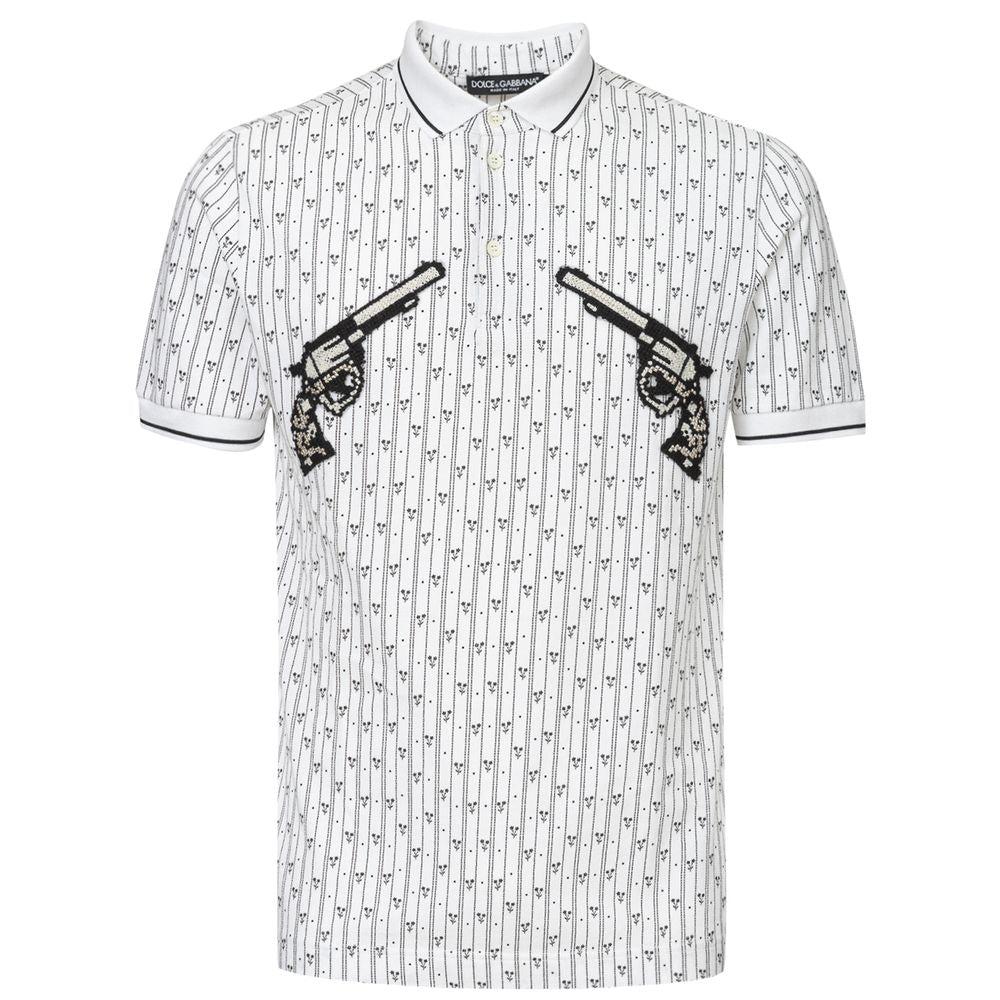 Polo de algodón blanco