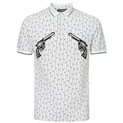 Polo de algodón blanco