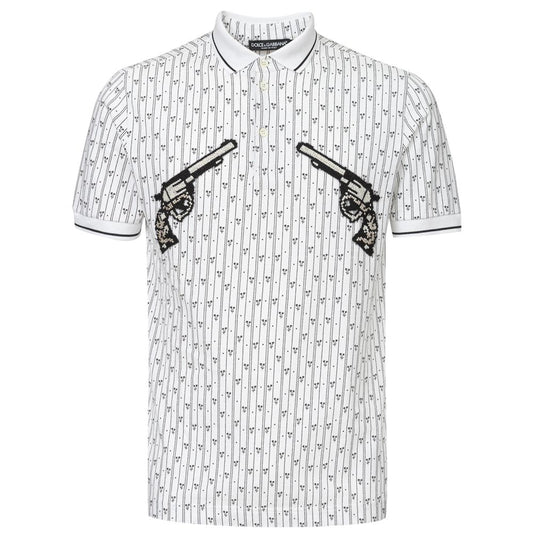 Polo de algodón blanco