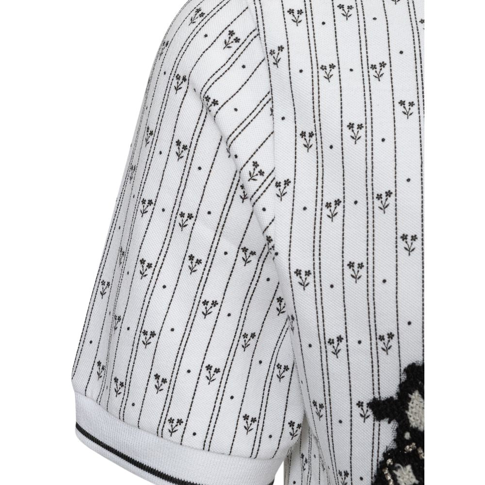 Polo de algodón blanco