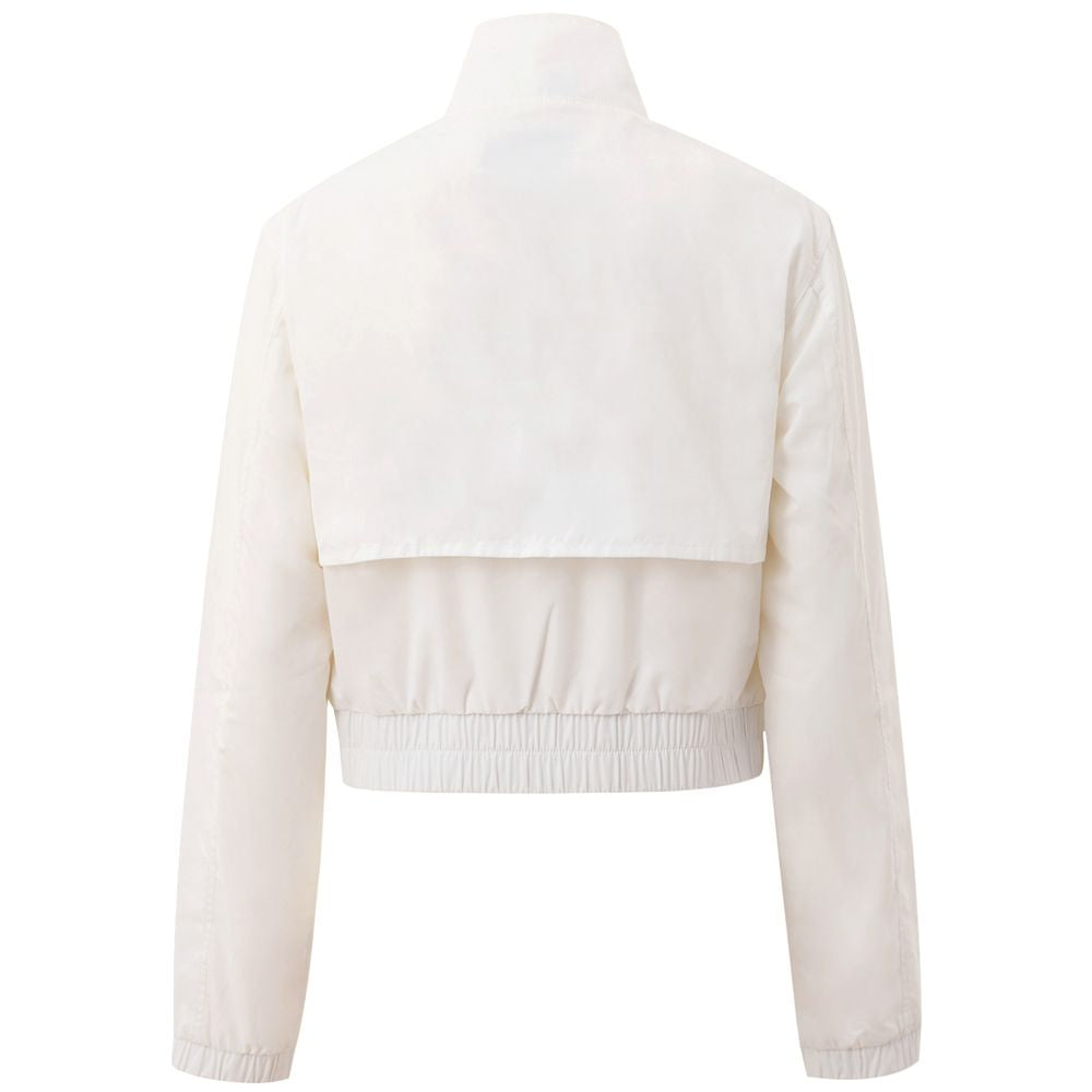 Suéter de poliéster blanco