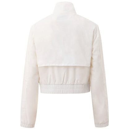 Suéter de poliéster blanco