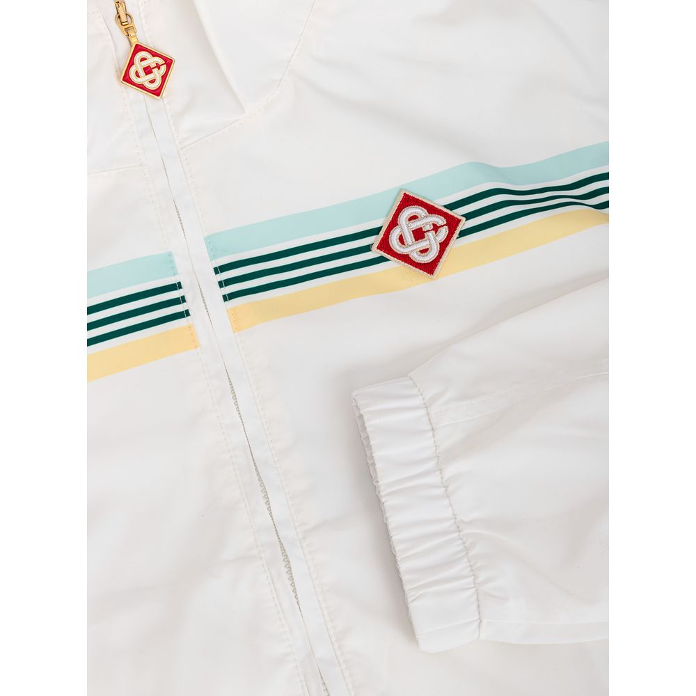 Suéter de poliéster blanco