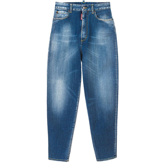 Vaqueros y pantalones de algodón azul