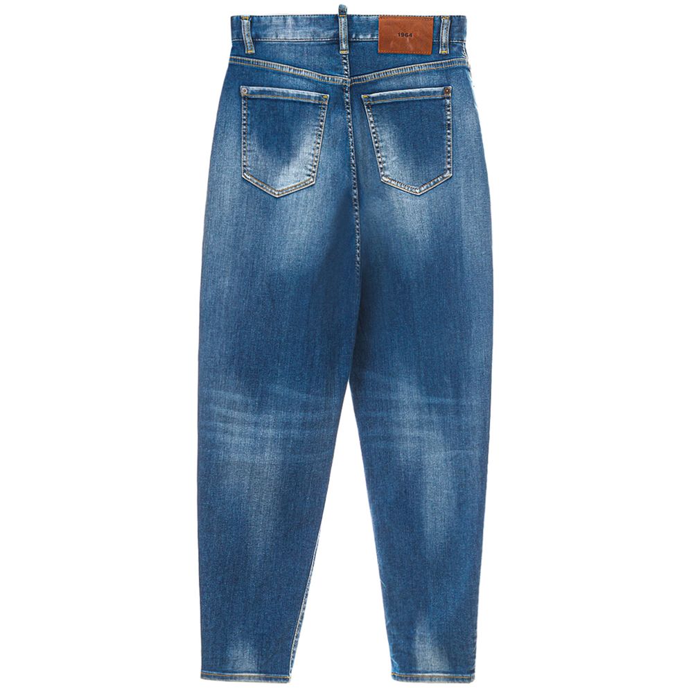 Vaqueros y pantalones de algodón azul