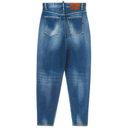 Vaqueros y pantalones de algodón azul