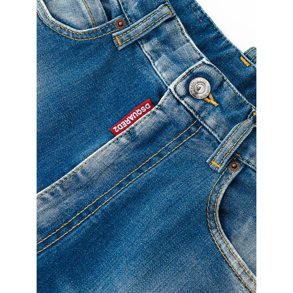 Vaqueros y pantalones de algodón azul