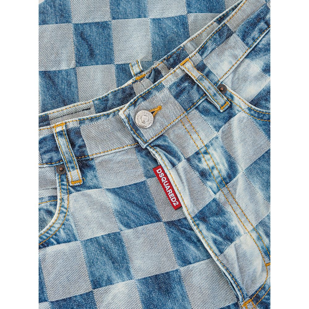 Vaqueros y pantalones de algodón azul