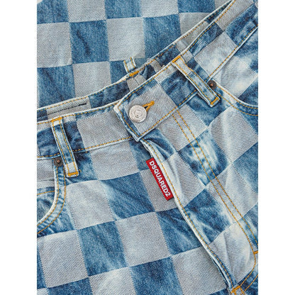 Vaqueros y pantalones de algodón azul