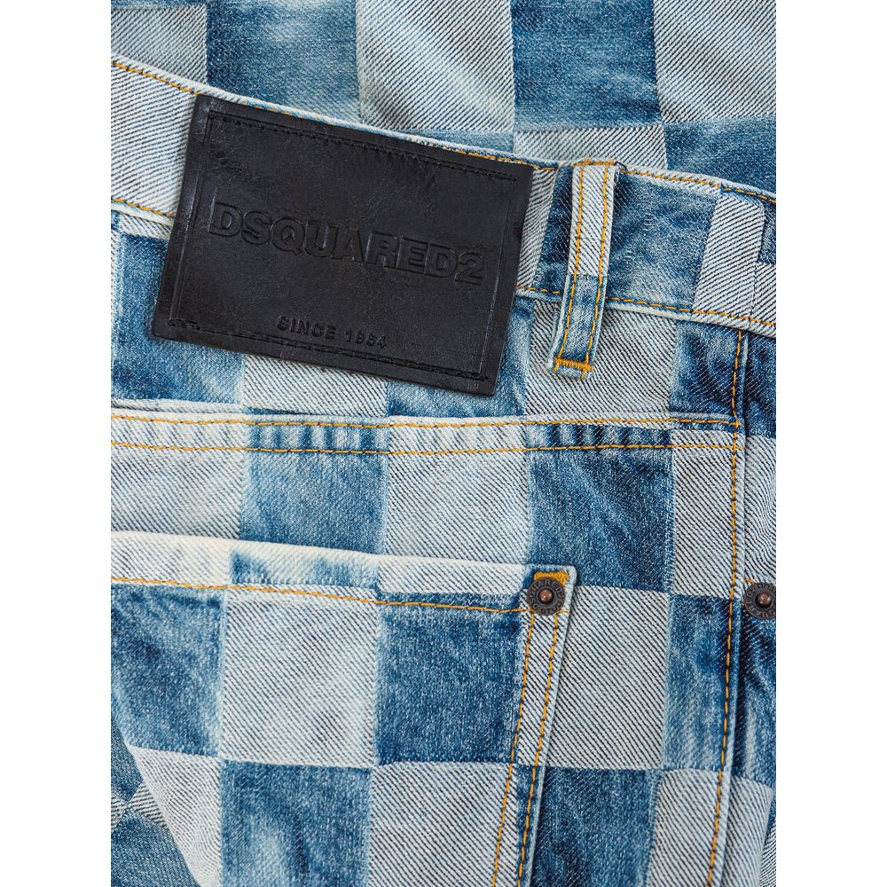 Vaqueros y pantalones de algodón azul
