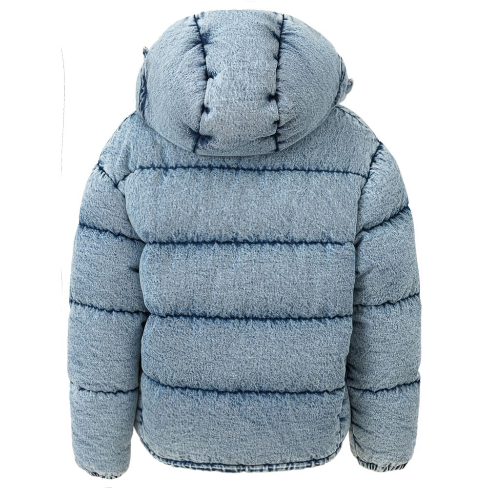 Chaquetas y abrigos de poliéster azul