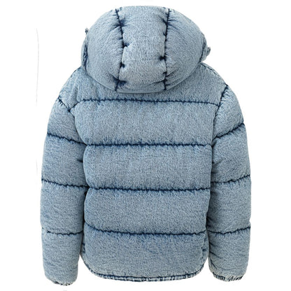 Chaquetas y abrigos de poliéster azul