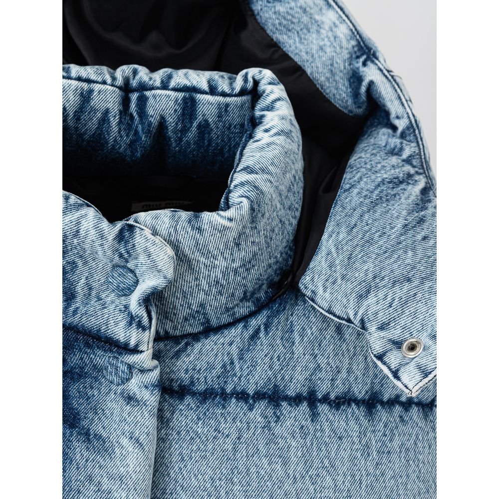 Chaquetas y abrigos de poliéster azul