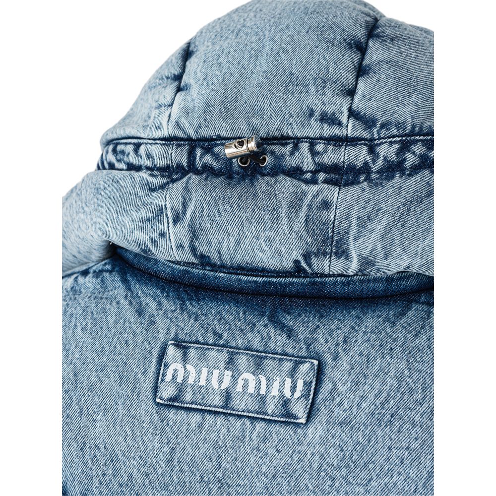 Chaquetas y abrigos de poliéster azul