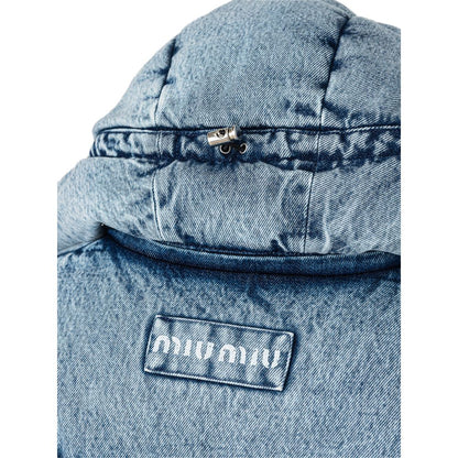 Chaquetas y abrigos de poliéster azul
