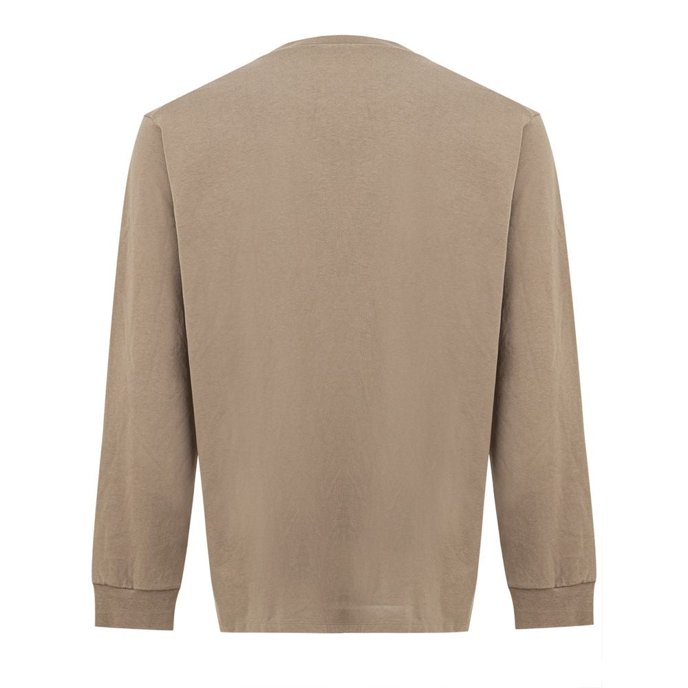 Camiseta de algodón beige
