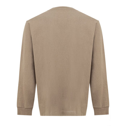 Camiseta de algodón beige