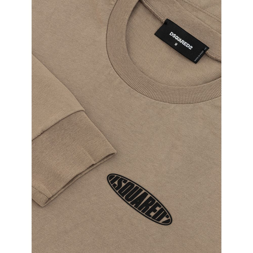 Camiseta de algodón beige
