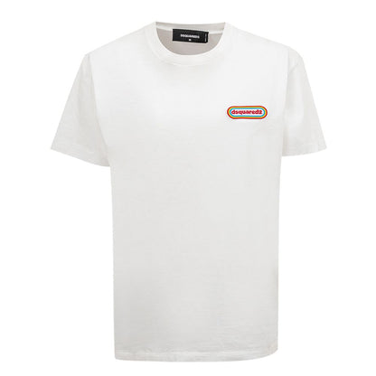 Camiseta básica de algodón blanca elegante