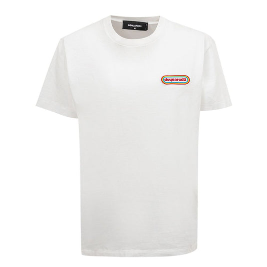 Camiseta básica de algodón blanca elegante